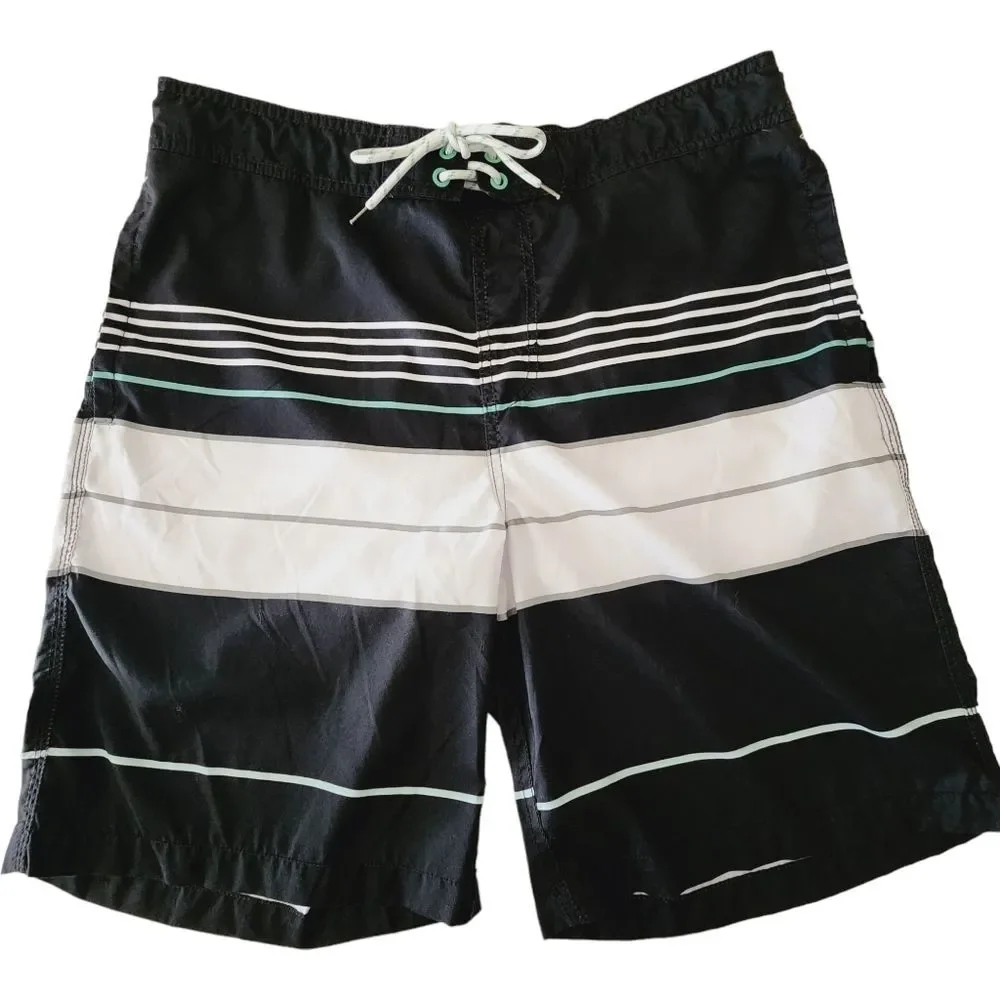 Goodfellow & Co Swim Board Shorts Men's Size Large Striped 9